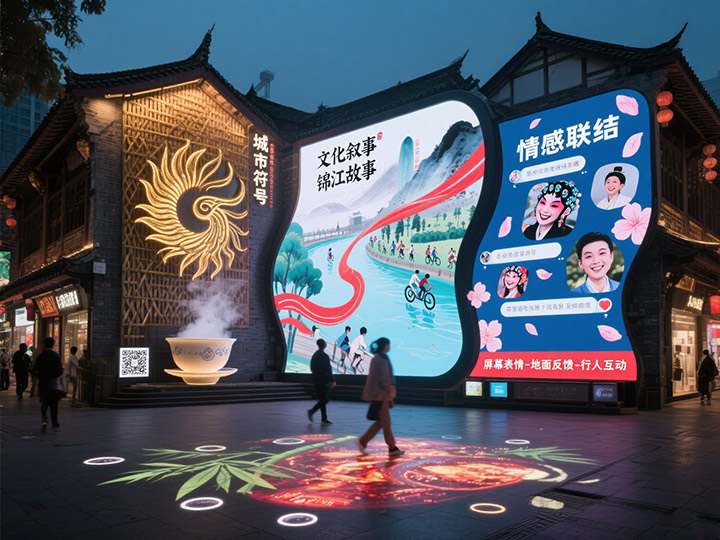 成都LED顯示屏的&ldquo;城市表情&rdquo;：如何通過大屏傳遞城市精神？